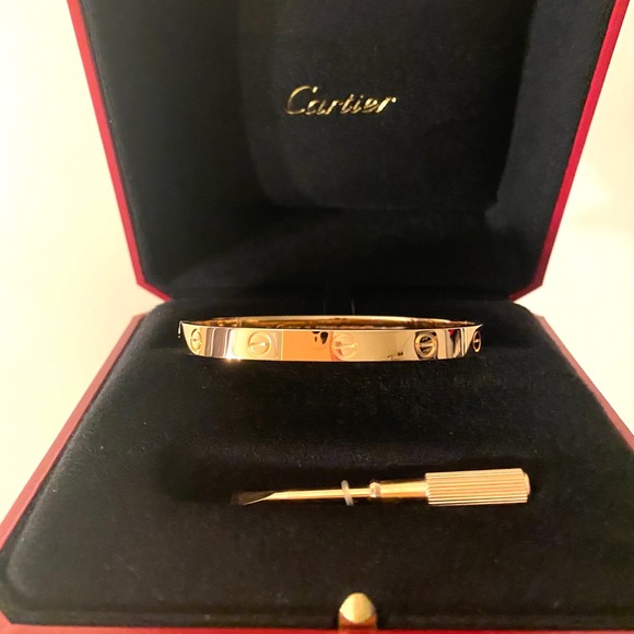 Cartier 18k love rose gold bracelet